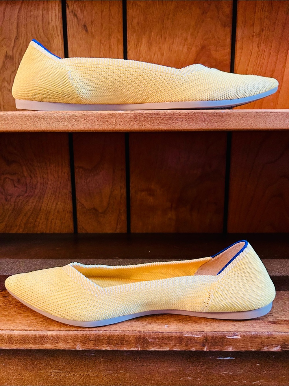 Rothy's Marigold Yellow The Point Retired Slip On Knit Ballet Flats 8.5 EU 39 - Picture 5 of 14